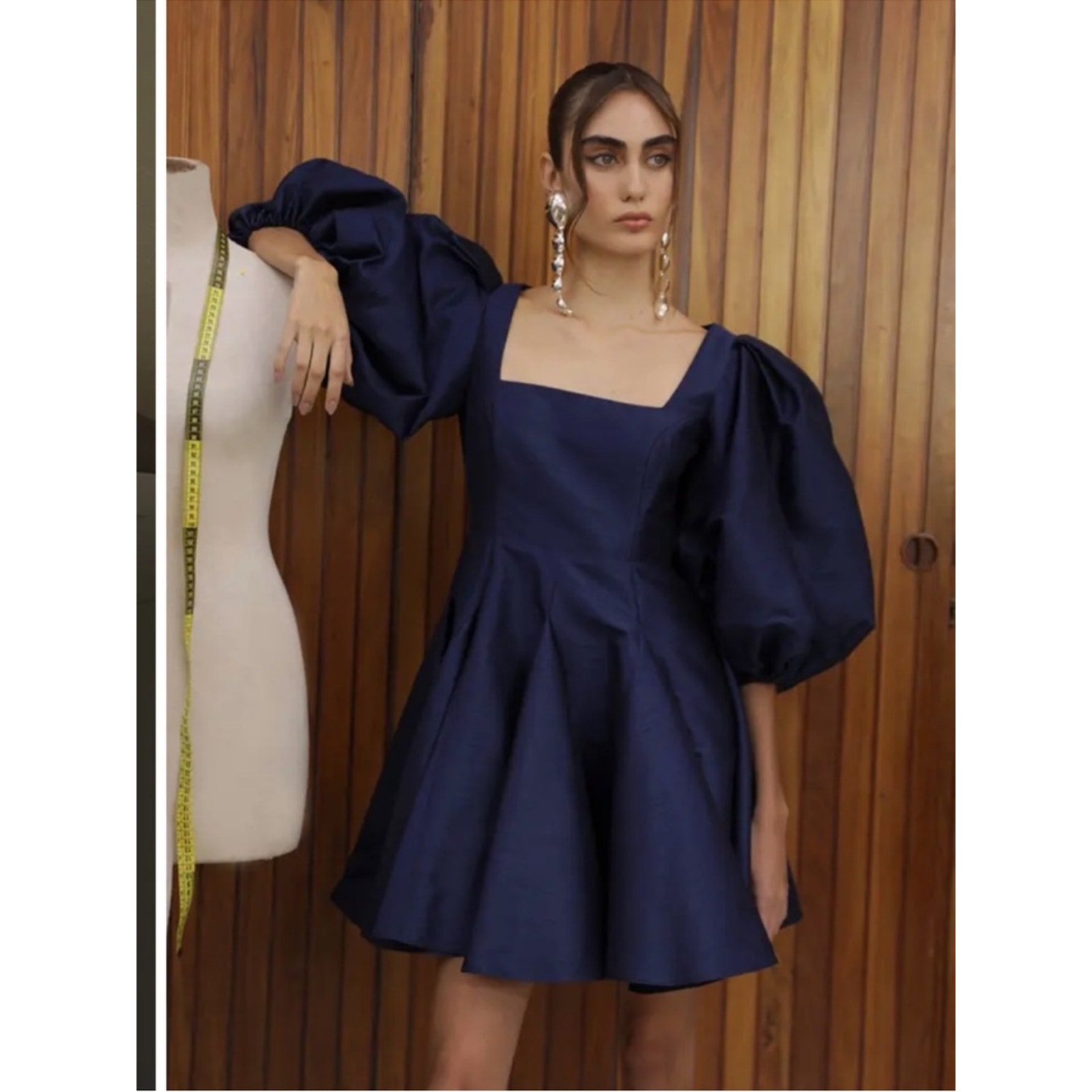 No Pise La Grama Diana Dress Blue Sz 10 Nwt — image 2 of 8